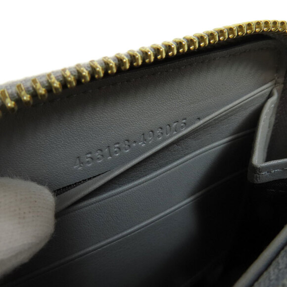 GUCCI Gray Leather Bamboo Wallet - Picture 7 of 11